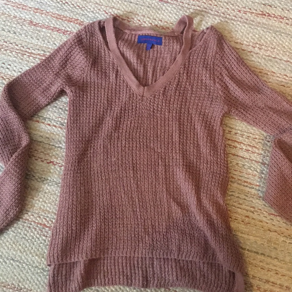 Aeropostale pinkish long sleeve sweater